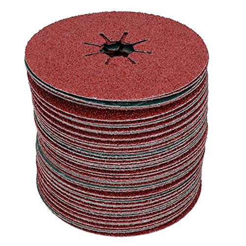 115mm Fibre Coarse 36 Grit Sanding Abrasive Discs For Wood Metal 4-1/2