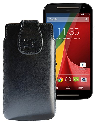 Suncase Funda para/Motorola Moto G 4 G LTE (2. Gen.)/Piel para móvil Carcasa Case móvil