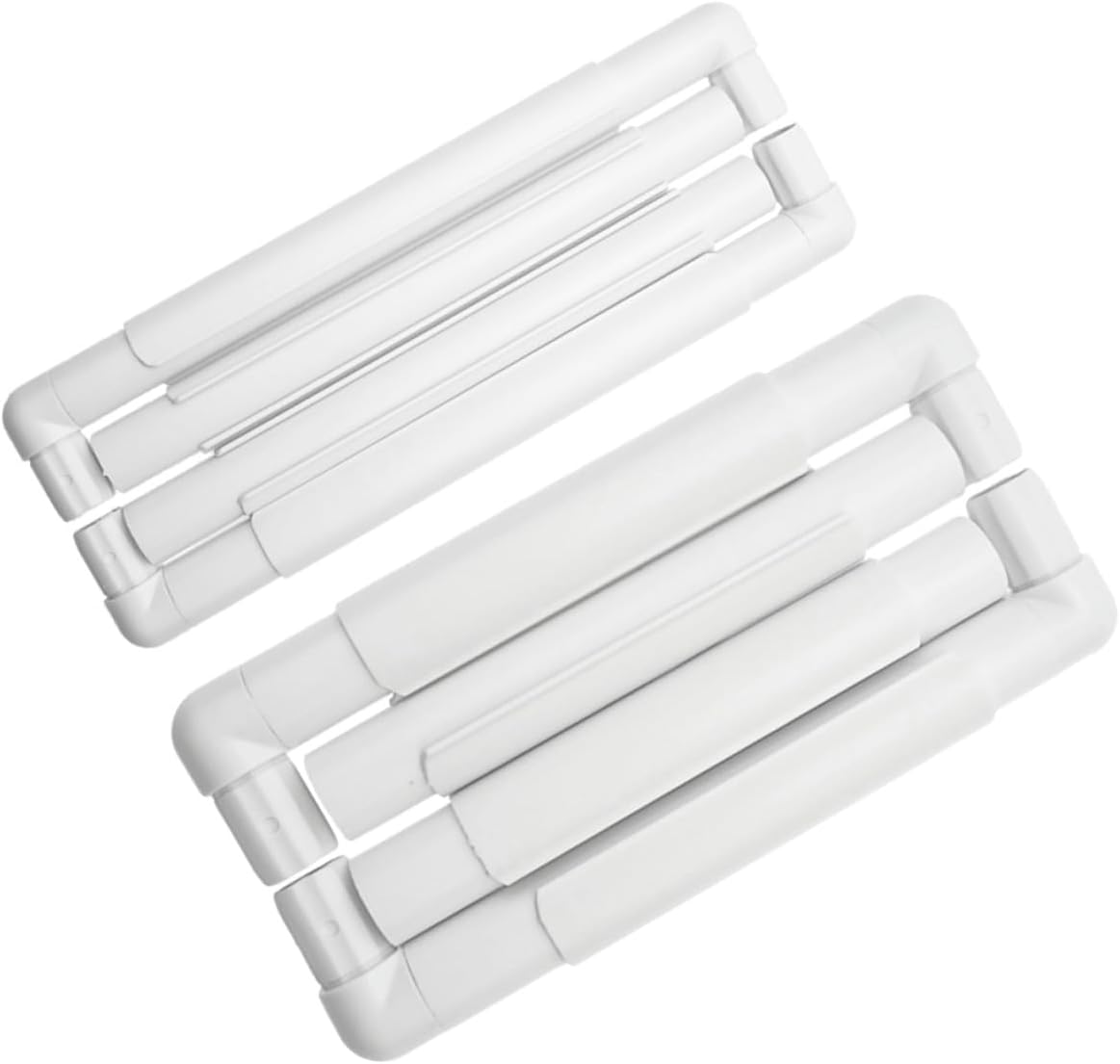 GETAJGHSD 2 Sets Portable Square Embroidery Frame with Clamp DIY Clip Cross Stitch Rack for Quilting Needlepoint Silk-Painting Lightweight Easy to Assemble