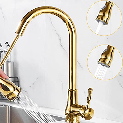Robinet de cuisine avec douchette extractible pour éliminer les fuites