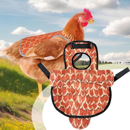 Chicken Saddle, Roupas Leves Para Aves Domésticas, Roupas de Sela Reutilizáveis e Confortáveis para