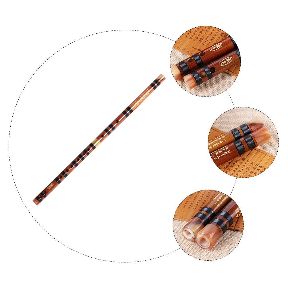 1 Stk Bambusflöte Japanische Flöte Alt Shakuhachi Bambus-dizi-flöte Blockflöten Aus Holz Chinesische Dizi Piccoloflöte Piccolo Aus Holz Kleine Flöte Student Messing Hölzern China