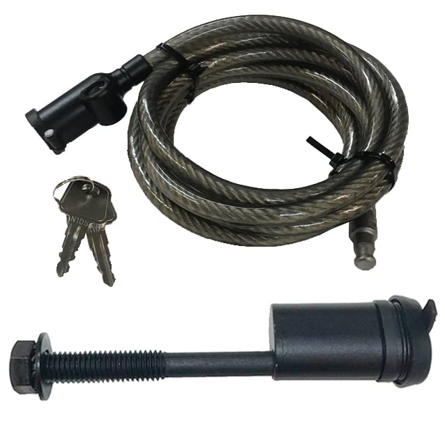 Buy Hollywood Racks Locking Threaded Hitch Pin Bolt with Security Cable
