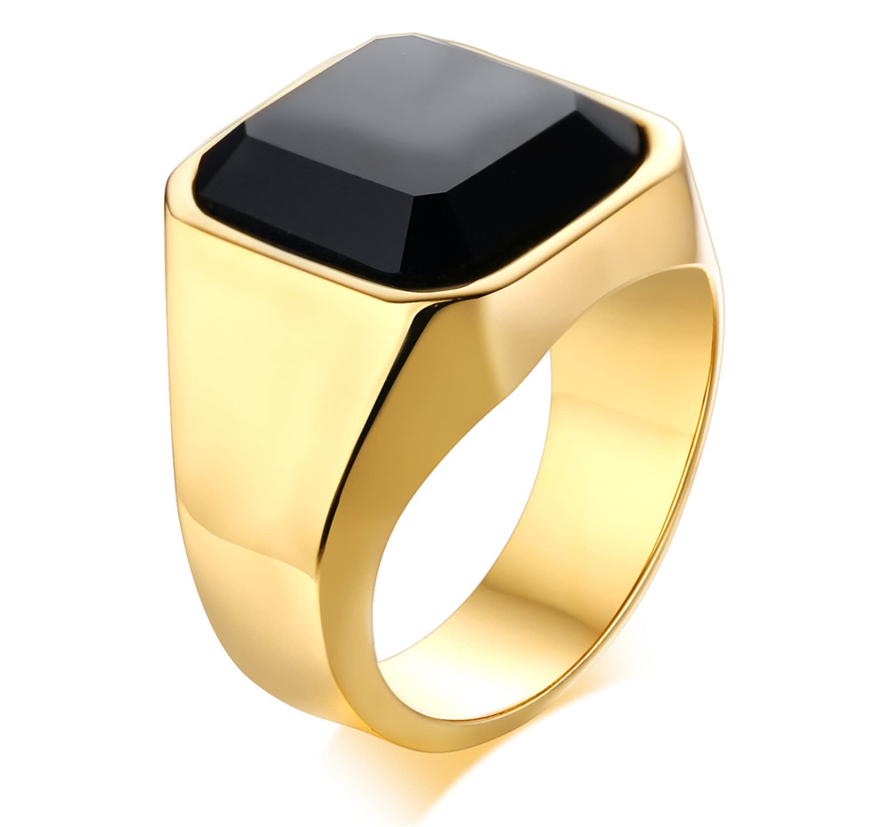 JewelryWe Schmuck Edelstahl Ring mit Weiss Strass für Ewigke
