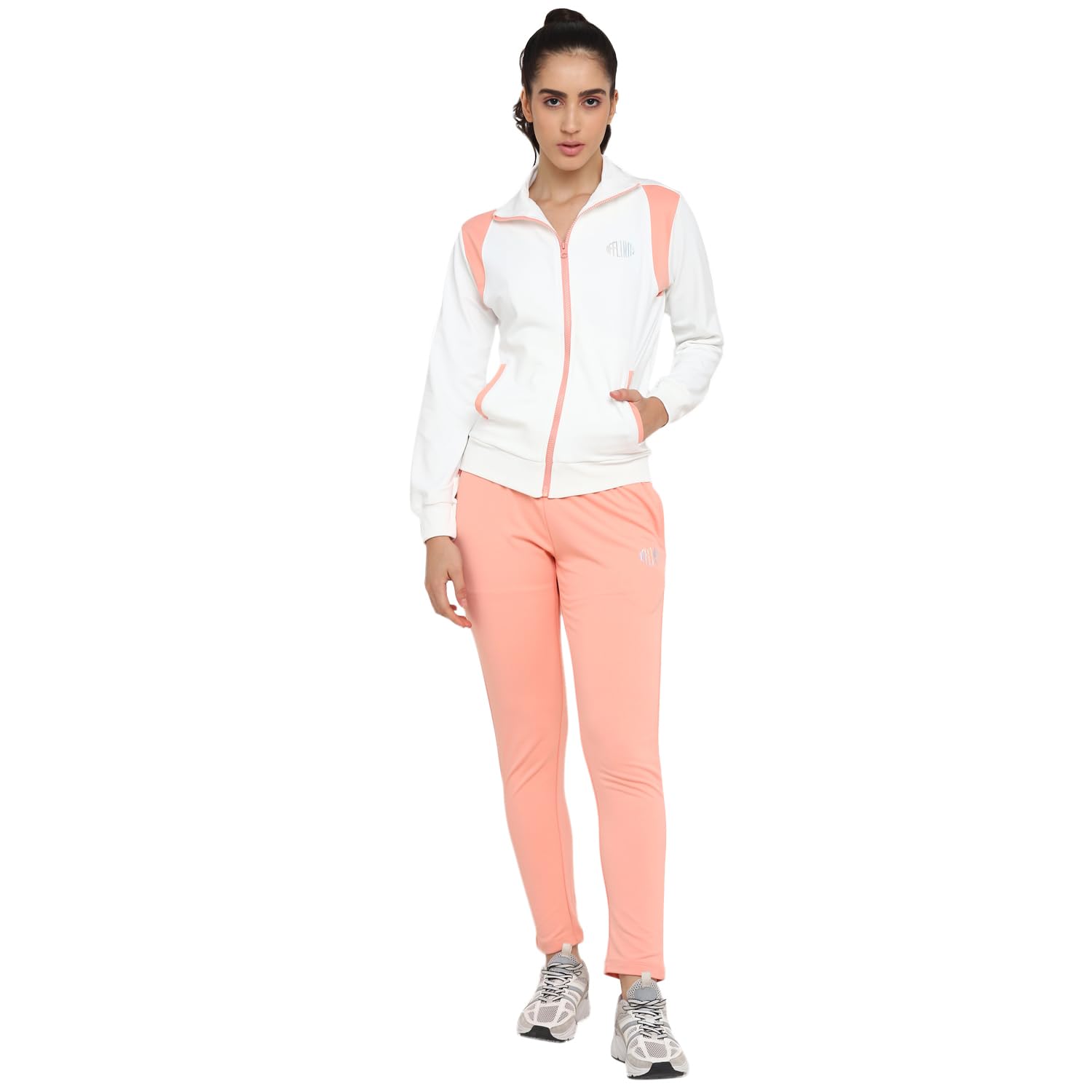 OFF LIMITSWMN CNS PSPL FO FULL Zipper, High Neck Sports Track Suit For Women