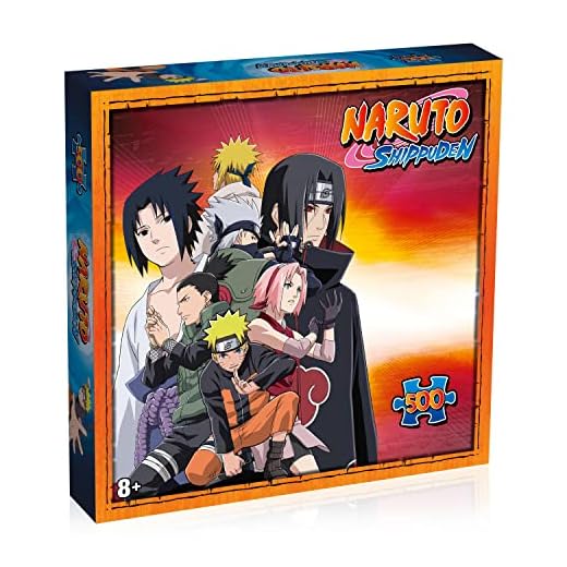 Top Trumps Rompecabezas Naruto Shippuden Retorno a Konoha Puzzle 500 piezas - juguetes para niños 8+ años y todos los fans del anime, para jugar solo o en compañía, incluye póster