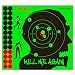 GearOZ Splatter Shooting Target Stickers-Green Splatter Impacts Paper Target Stickers-High Visibility