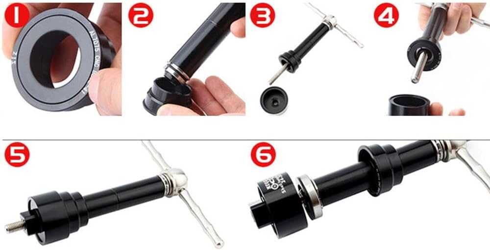 SagaSave Bicycle Bottom Bracket Install and Removal Tool Kit Road Bike Multi Function Press Fit Bearing Press Tool Suitable for BB86/BB30/BB91/BB92/PF30 (Starter Edition)