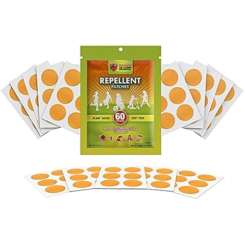 Mosquito Guard 60 Pack Mosquito Repellent Stickers for Kids - DEET Free Mosquito Repellent Outdoor Patio - Plant Based Mosquito Patches for Kids Cover