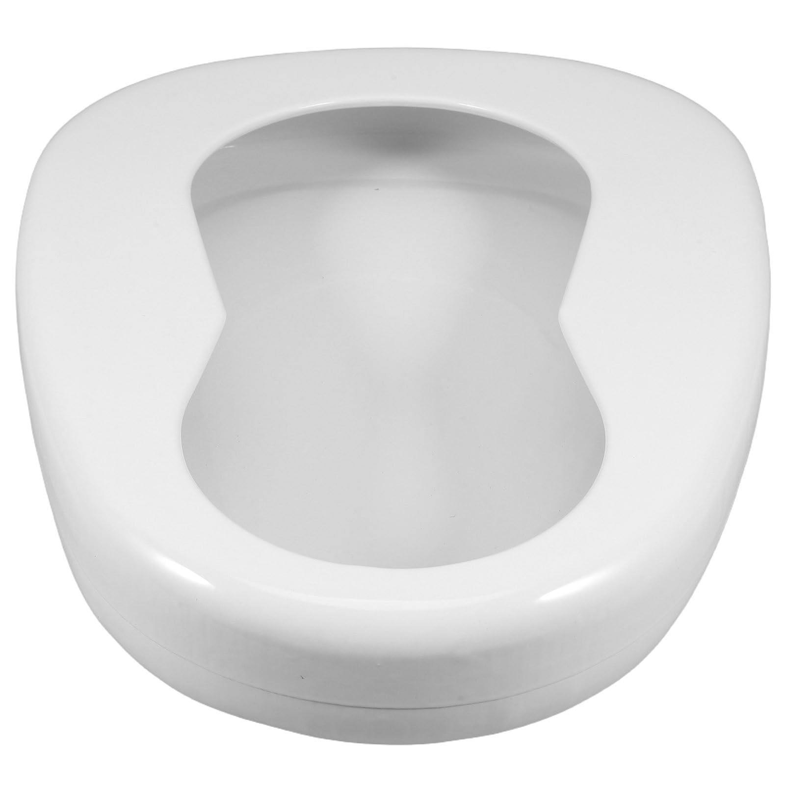 Abaodam Padella per Anziani in Smalto Bianco per Uso Notturno e Assistenza a Letto, Comoda e Versatile per Pazienti Allettati e Disabili