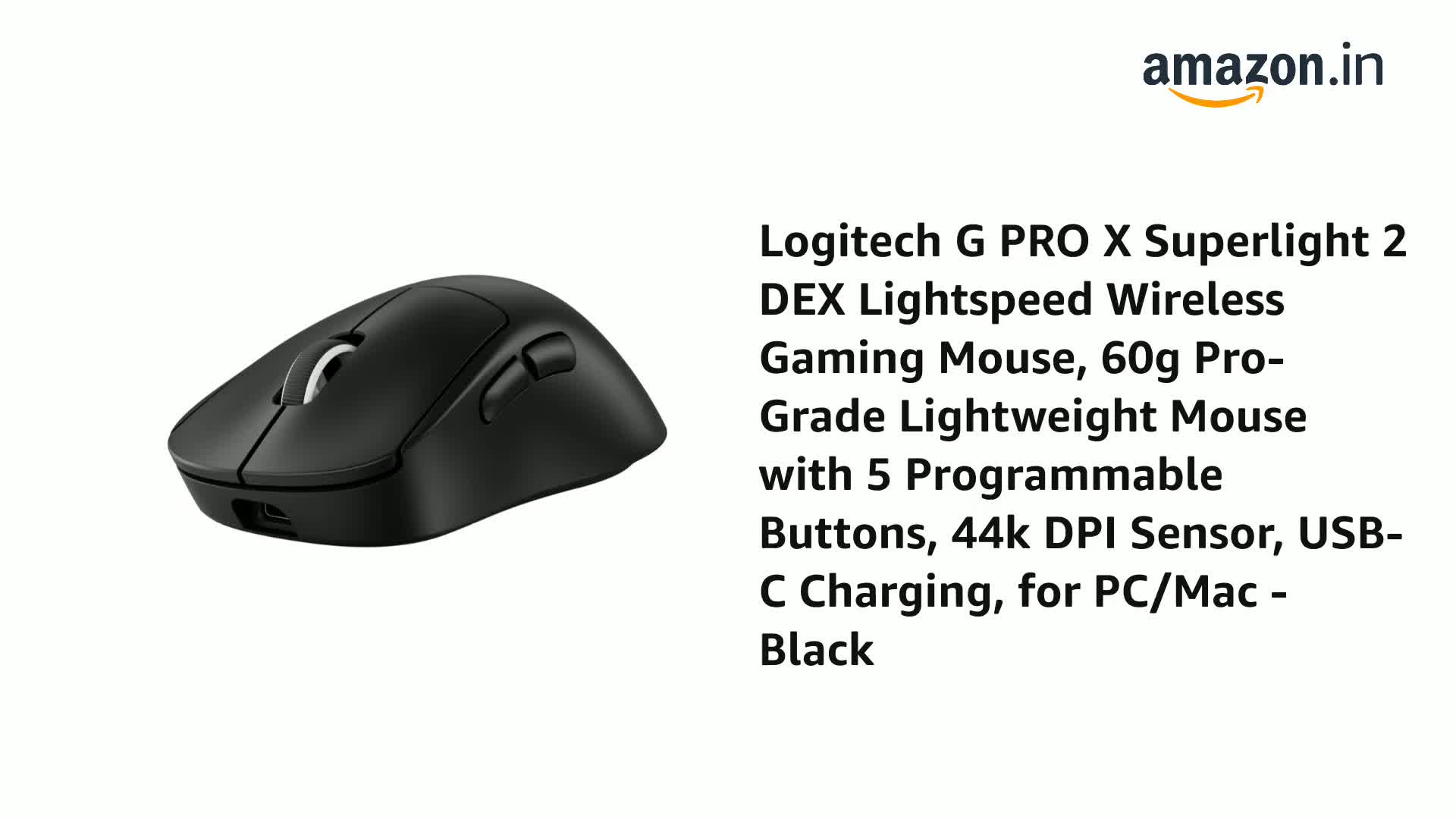 Logicool G PRO X SUPERLIGHT 2 ブラック Amazon.in: Buy Logitech G PRO X Superlight 2 DEX Lightspeed
