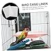 Toyvian 100pcs Disposable Bird Cage Pad Non-Woven Cloth Urine Pads for Parrots Leak Cage Liners Breathable and Safe Bird Bedding for Parakeets and Cockatiels