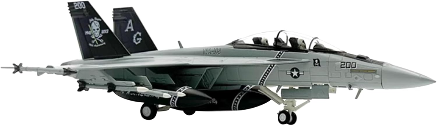CHICHIYANG American F/A-18F F18 Super Hornet Fighter Airplane Model 1:72 Scale Simulation Aircraft Model Toy Collection Alloy ABS Plastic Material Aviation Plane