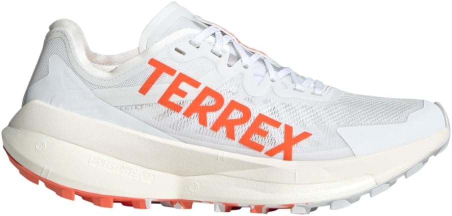 adidas Womens Terrex Agravic Speed Trail Running Sneakers Shoes - Orange, White