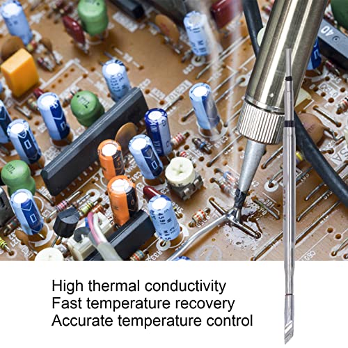 Image of Soldering Iron Tip, Fast Temperature Recovery Copper Solder Tips Easy To Install Compact Size Accurate Control for Welding Station C210-K