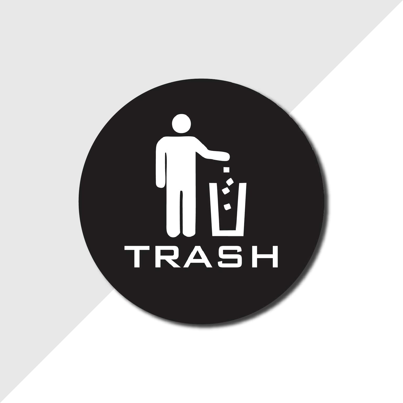 VVWV Trash Sign Signage Sticker for Shop Office Safety Products Home Restaurant Hospital Clinic Sign Sticker L x H 30 Cm x 30 Cm (B0B4S8NYSK) Amazon Price History, Amazon Price Tracker