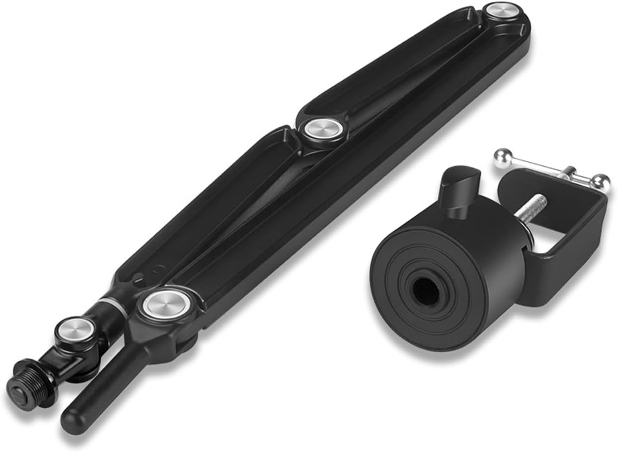 Adjustable Microphone Boom Arm Desk Stand 360 Rotatable Scissor Arm 3/8 5/8inch Threaded For Studio And Broadcast Use