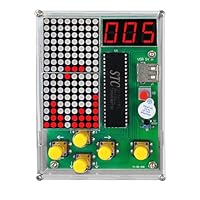 DIY Spielekonsole Löt Bausatz Elektronik Baukasten, DIY Games Console Handheld Kit 4 Retro-Spiele Lötübungs Set Übungs-DIY Spielekonsole Löten, für Löten Erwachsene und Wissenschaft Bildung