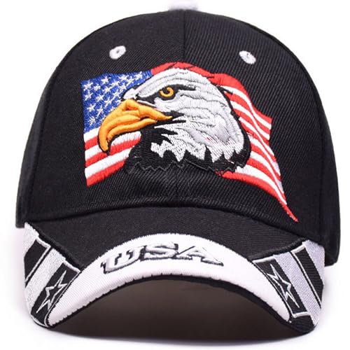 Image of Patriotic-USA-Eagle-Baseball-Caps-Woman-Man-Sun-Hat for 4th-July