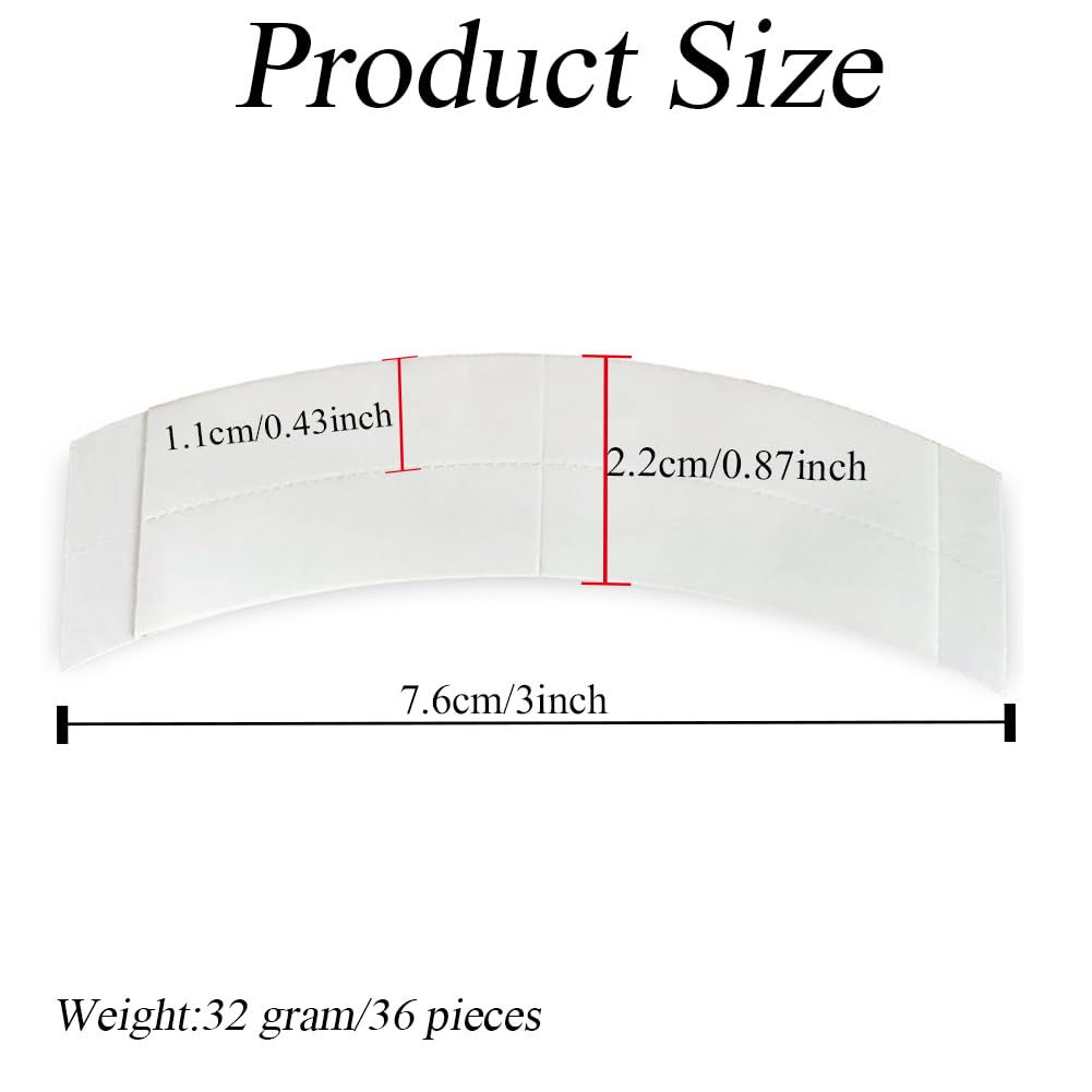 VASANA 36Pcs Double Sided Clear Lace Front Wig Tapes Invisible Waterproof Adhesive Toupee Tape Strips Strong Hold Strip for Fixing Wigs Hairpiece and Hair Extension