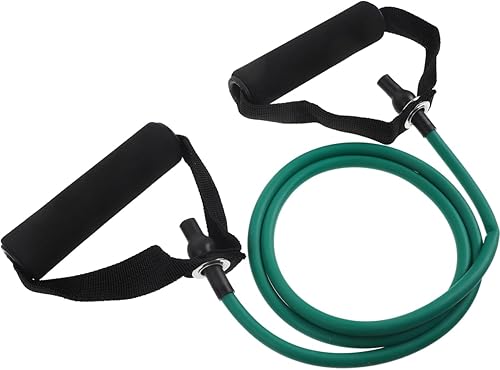 POPETPOP 2 cuerdas de ejercicio con asas, banda elástica, bandas elásticas para ejercicio Verde,Rojo -,Amarillo,2 unidades de color verde,Verde x 3