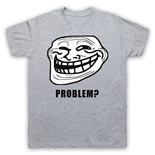 T-Shirt Trollface Meme pour Homme My Icon Art Clothing en Coton Noir