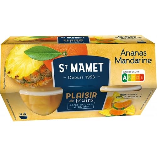 Generic - MON ANANAS MANDARINE ANS SUCRES AJOUTÉ 4X120G, ST MAMET, LOT DE 3