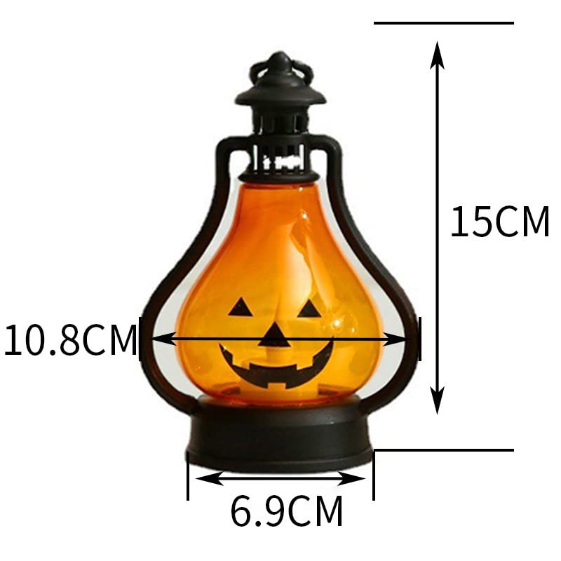 Lanterne d'Halloween LED avec bougie électronique de table - 6