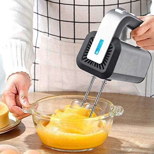 Handmixer mit geräuscharmem, leistungsstarkem 5-Gang-Mixer elektrisch zum Schlagen von Keksen, Brownies, Kuchen, Teig, Teigen, Baisern und mehr