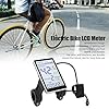 Electric Bike LCD Display, 5 Pin 24V 36V 48V 60V ABS E Scooter M5 LCD Panel Screen, Ebike LCD Display Control Panel M5 LCD Panel Screen Replacement for 31.8 22.2mm Electric Bikes Cycling Computers #2