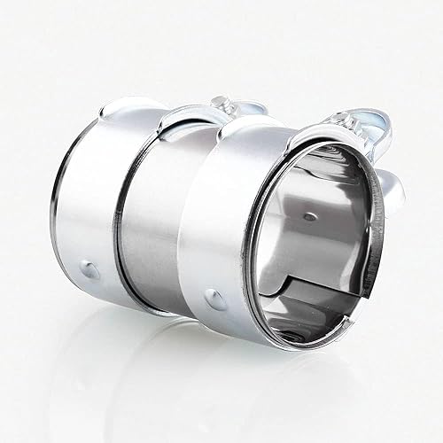 Abrazadera de escape de 2 "Tamaño de tubo 1.969 in x 3.740 in para 2 "pernos de junta de tubo de identificación Abrazadera de bridas de banda
