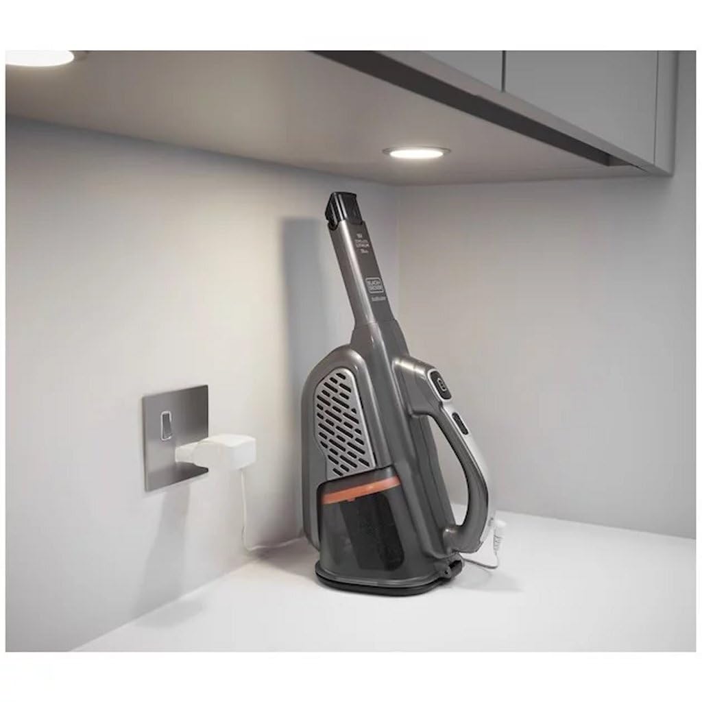 BLACK+DECKER dustbuster 18V 2.0Ah Aspirateur à Main sans Fil avec Panneau LED Smart Tech, BHHV520JF-QW