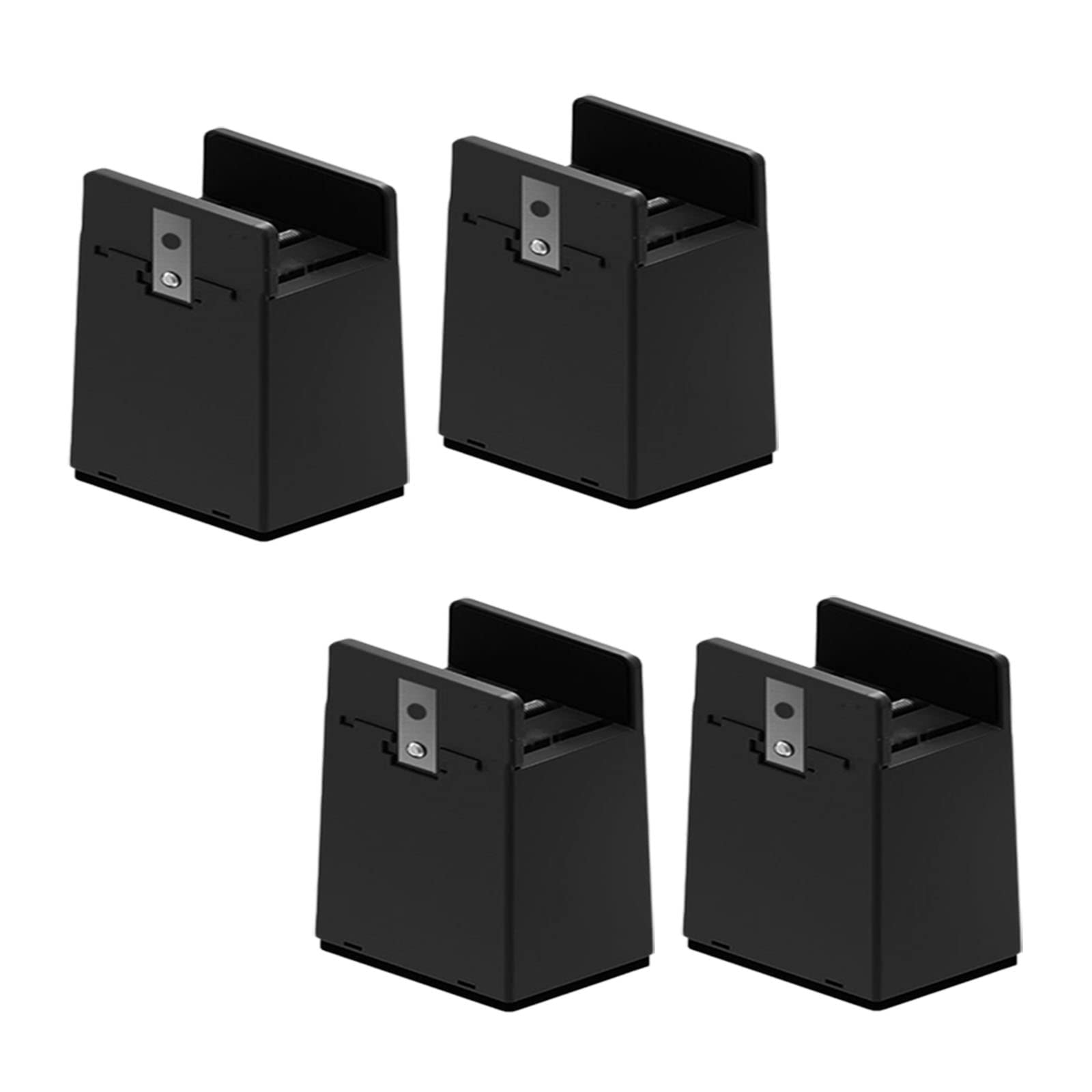 Elevadores de muebles con abrazadera regulable para sofás y camas negros