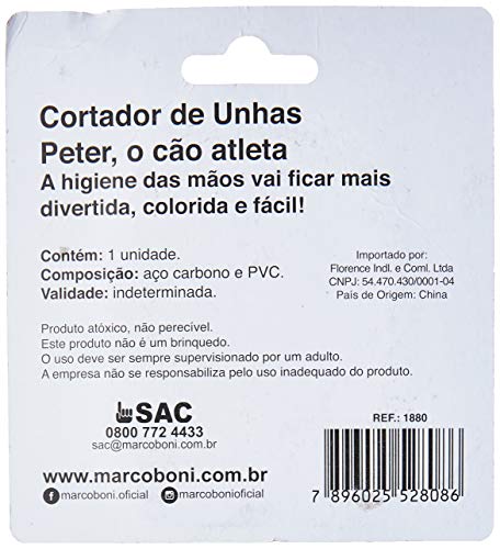 Cortador de Unha Infantil Cachorro, 1880, Marco Boni, Laranja, 1 Unidade