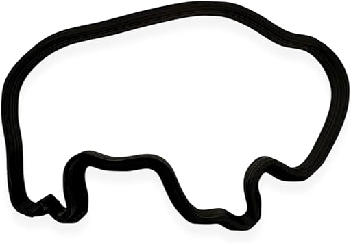 Buffalo Cookie Cutter with Easy Push Design 4 inch