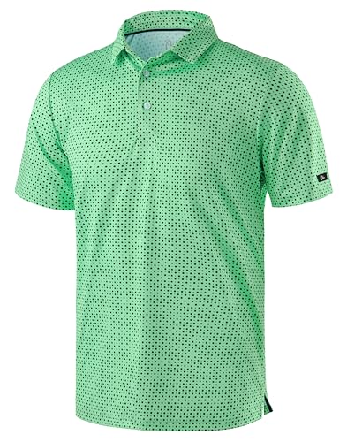 Obla Mens Golf Polo Shirts Short Sleeve Dry Fit Performance