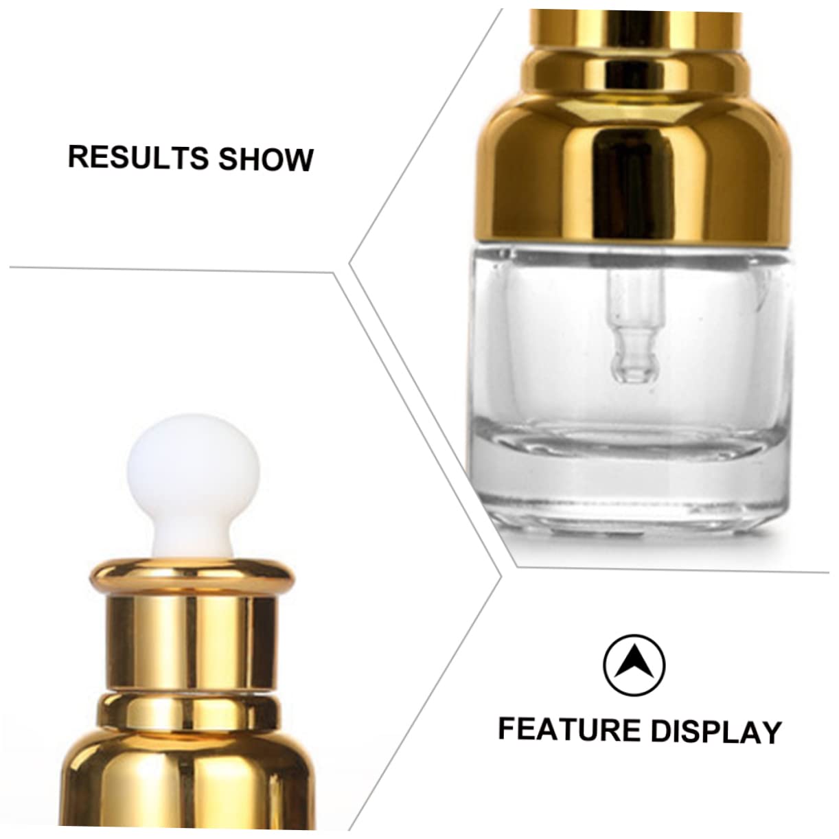 6 Stück 20ml Glas Tropfflaschen mit Pipette für Ätherische Öle