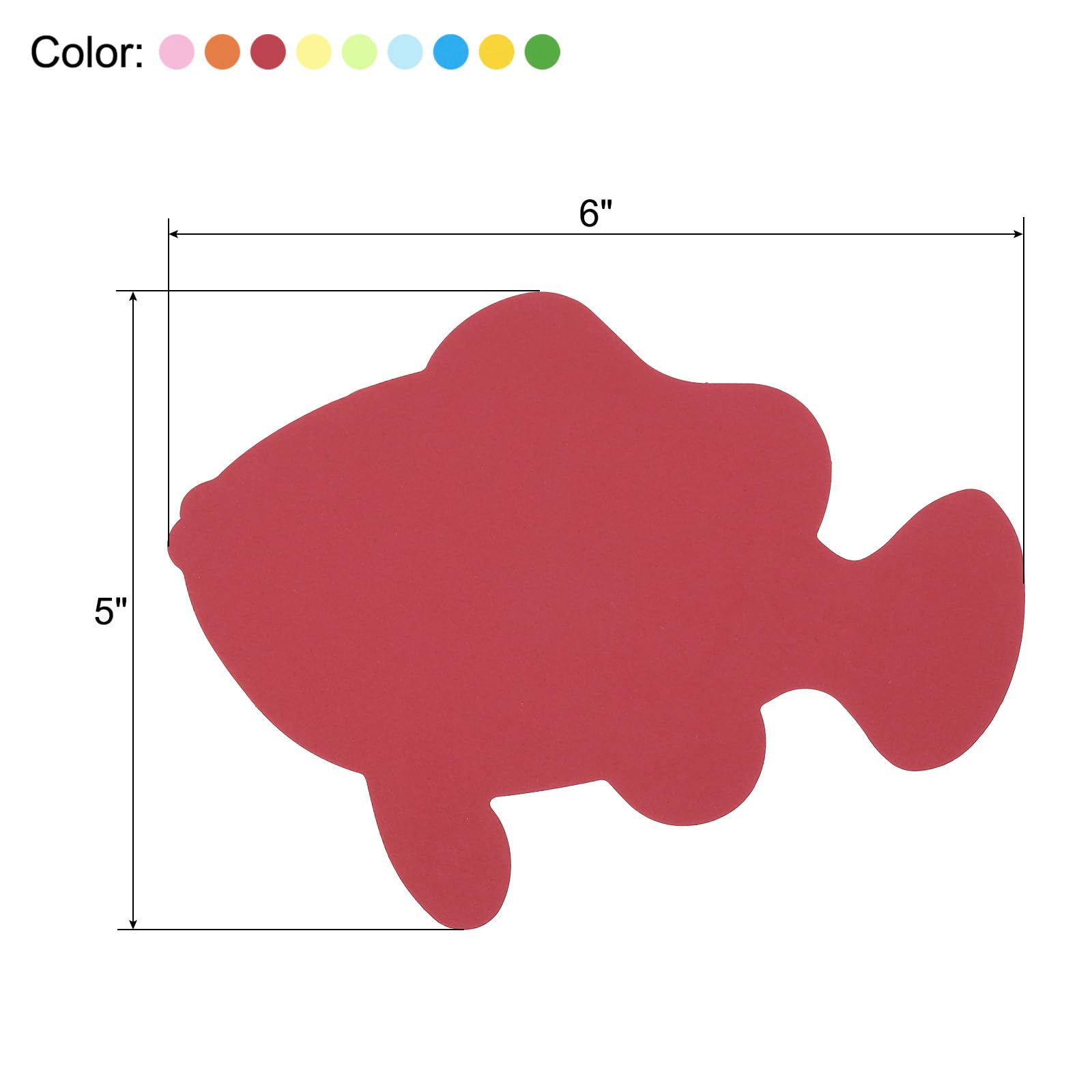 PATIKIL Fish Cutouts, 108 Pack Paper Fishes, Colorful Fish Cutout for ...