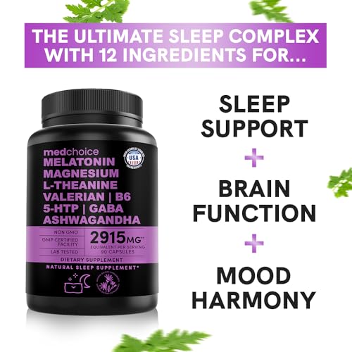 Medchoice MC-SMELATONIN 12-In-1 Melatonin Capsules - Melatonin 5Mg Natural Sleep Aids thumb #5