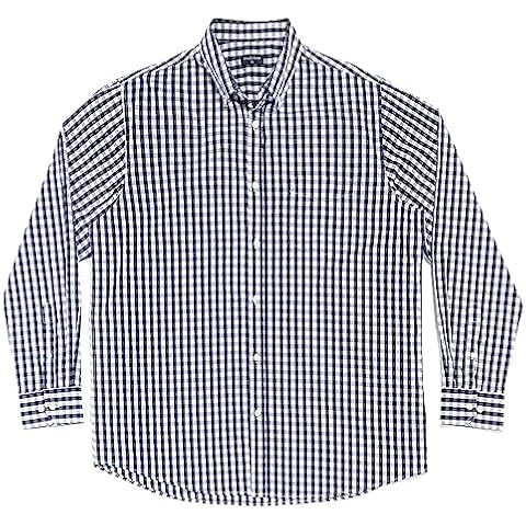 Double Pump Big and Tall Shirts for Men Long Sleeve Button Down Shirts from Size XL(T) to 6XL (T) Cotton (JD09,3XL) Cover