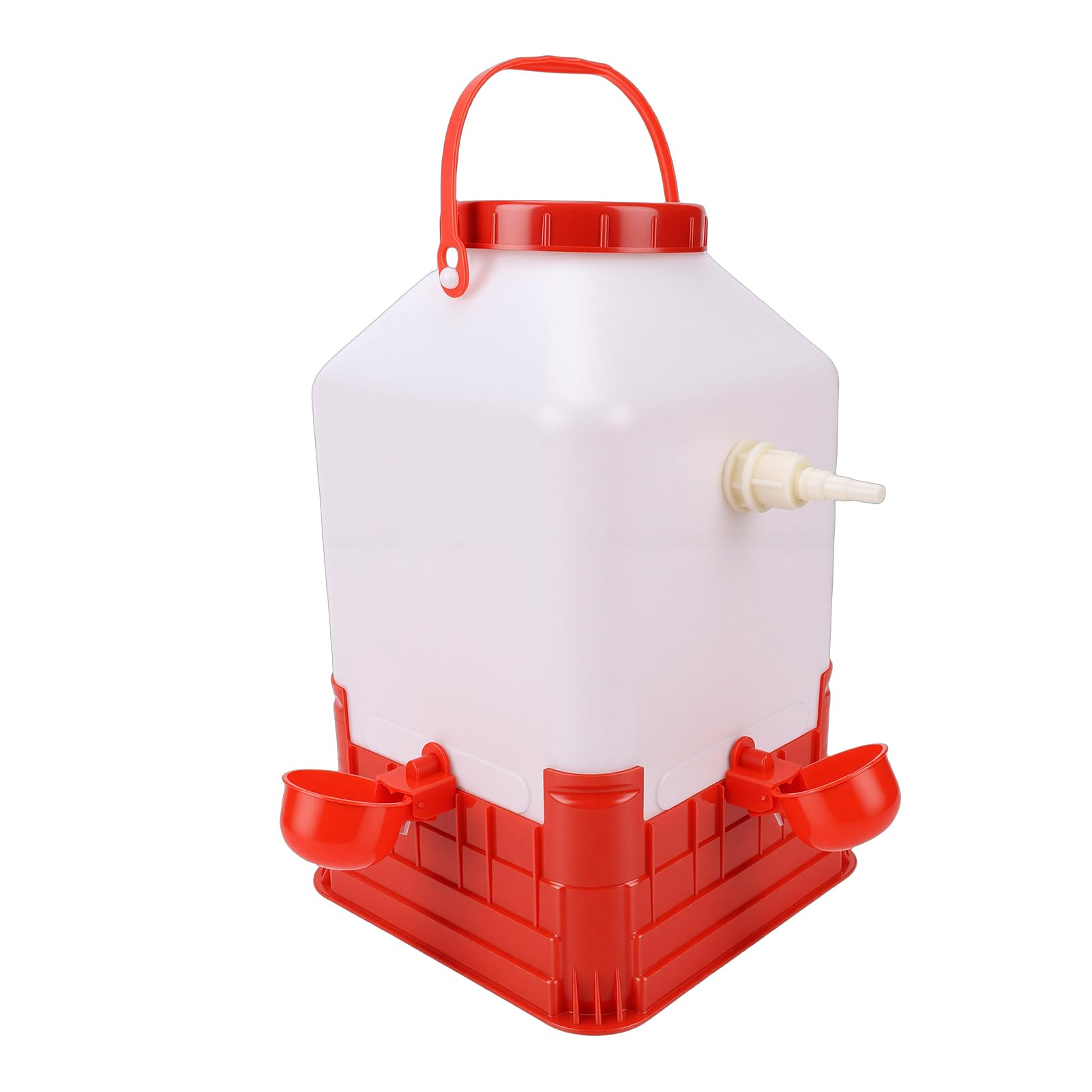Bebedero Automático para Pollos, 10 litros, Gran Capacidad, Multifuncional, 4 Tazones, Alimentador de Agua para Pollos de Plástico para Granja, Evita el Desperdicio de Agua y