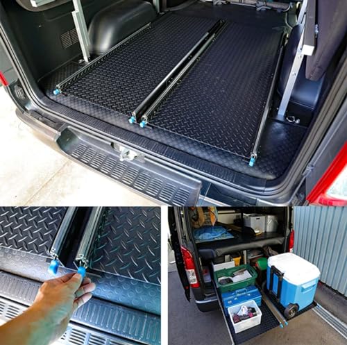 Wytrzymałe prowadnice szuflad z pełnym wysuwem, mocowane z boku, do kuchni, biura, kampera 250, 1500 mm (10” 60”) – Gładka i łatwa instalacja