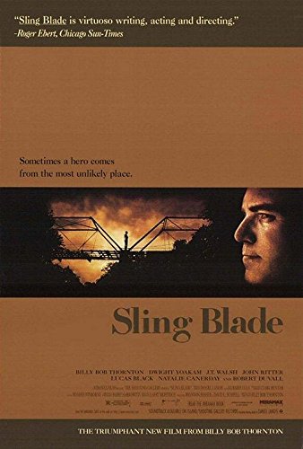 SLING BLADE (1996) Original Movie Poster 27x40 - Single Sided - Billy Bob Thornton - Robert Duvall - Dwight Yoakam - JT Walsh