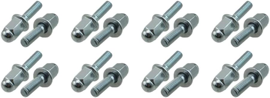 Exhaust Stud Domed Nut M6 X 32mm Compatible With Pit Bike ATV Quad Go Kart(8 Sets)