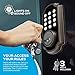 TURBOLOCK TL116 Digital Deadbolt Lock with Keypad, Voice Prompts | Electronic Deadbolt (Single Cylinder) w/Up to 10 Passcodes, Code Disguise, Backup Keys — Ready for Thicker Doors (Brushed Nickel)
