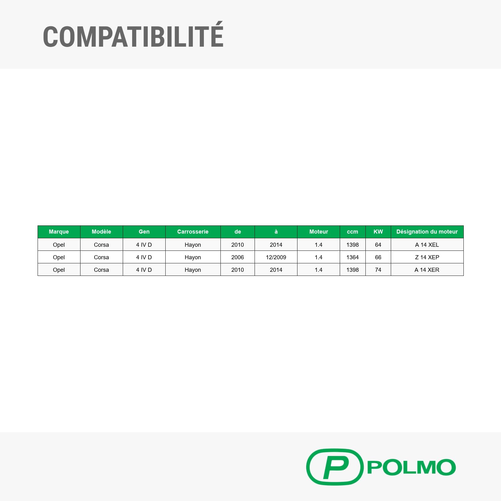 POLMOstrow Pot d’échappement pour Opel Corsa 4 IV D 2006-2014