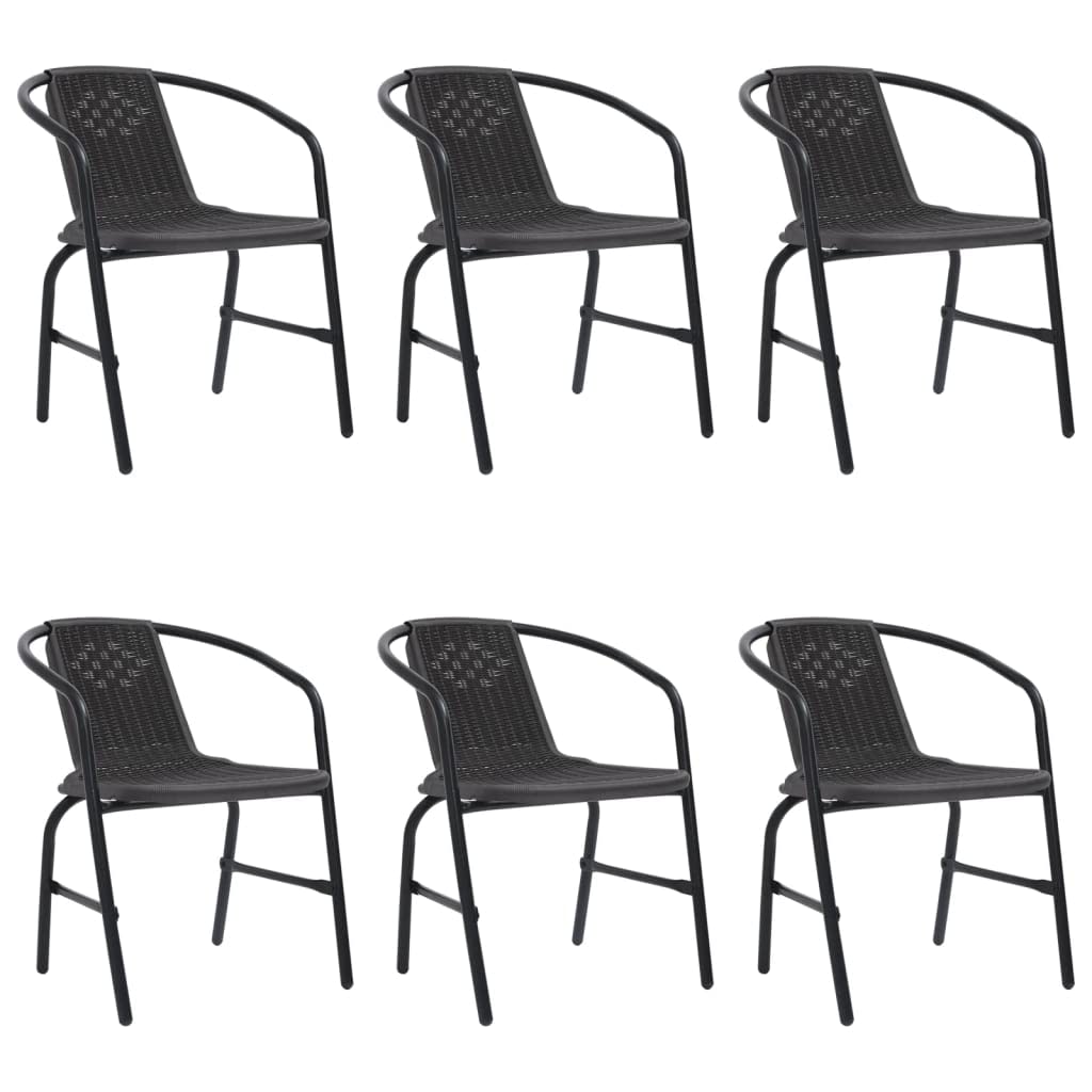 Chaises de jardin lot de 6 pour vos repas conviviaux sur la terrasse