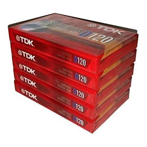 TDK Superior Normal Bias D120 IEC I / Type I For Everyday Recording Audio Cassette Tapes - 5 Pack by TDK Cover