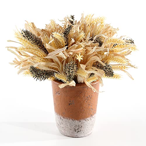 SAFAVIEH Home Collection 14-inch Decorative Artificial Wheat Potted Arrangement (Fully Assembled) Cover