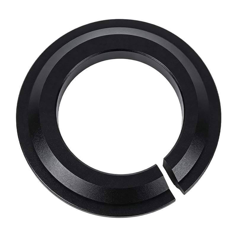 Nikovoke Bicycle Front Fork Adapter, Steering Ring for Tapered Steer Tube Headset Conversion - For 44-56mm Cartridge Bearings 29.8mm
